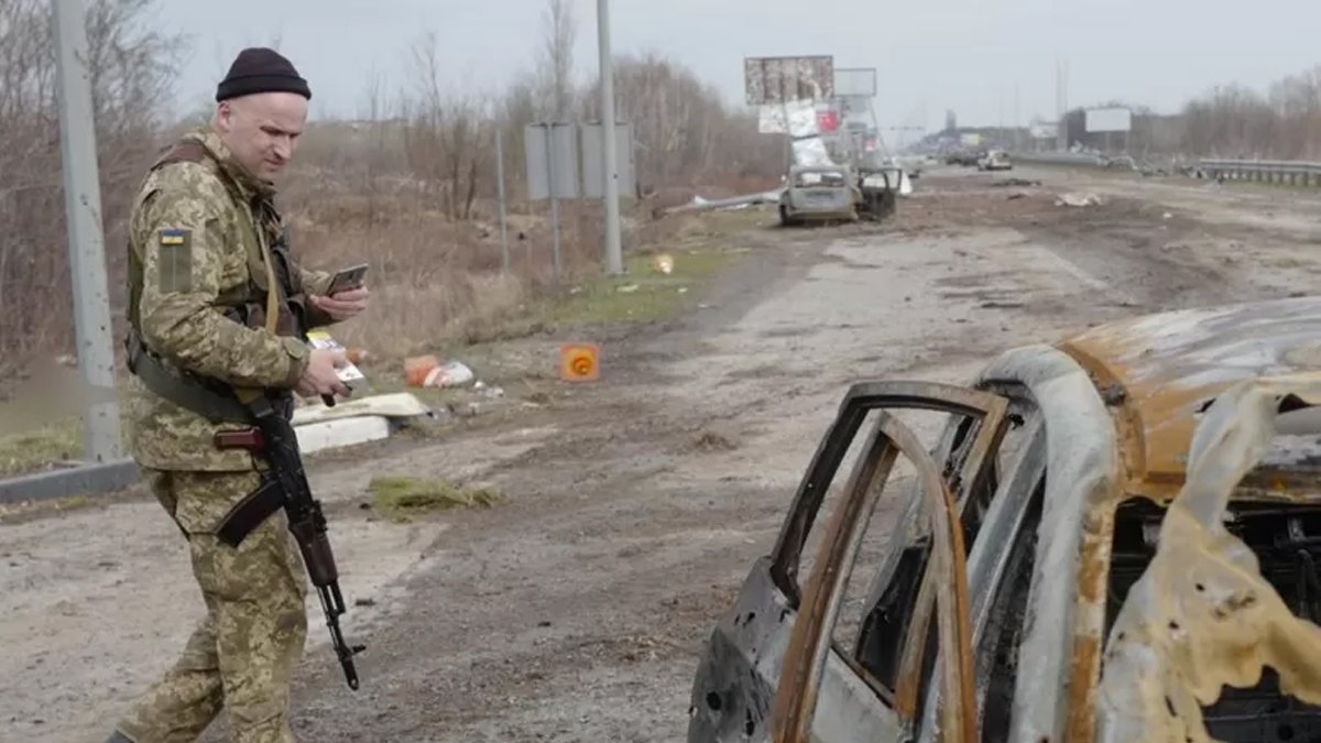 Rus ordusunun çekildiği Kiev'den kan donduran görüntüler