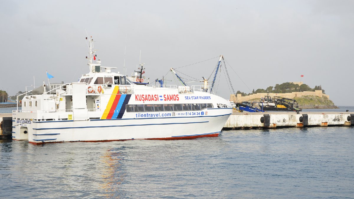 Kuşadası-Yunan adaları feribot seferleri 2 yıl sonra yeniden başladı