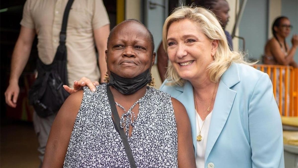 Le Pen'in fotoğrafına tepki yağdı: Faşist değilmişim gibi çek