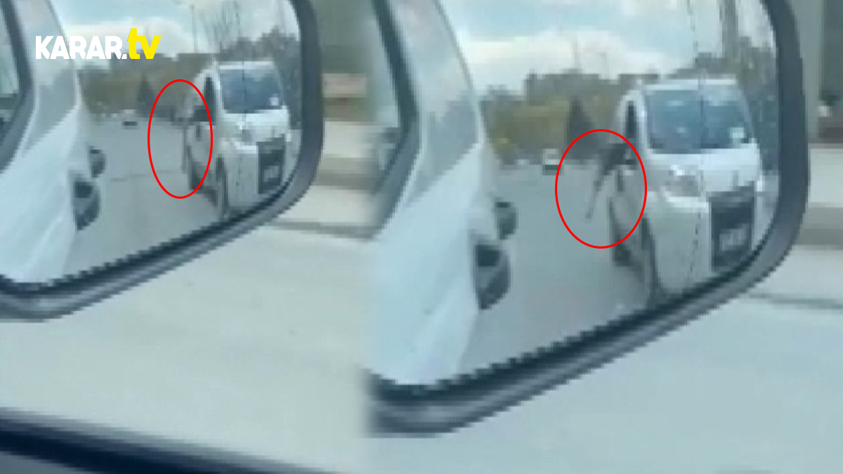 Trafikte hareket halindeyken aracına sopayla saldırdılar