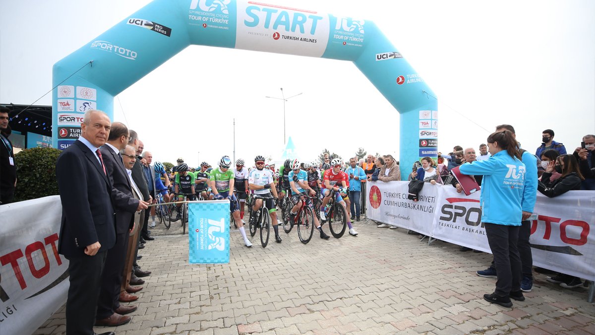 57. Cumhurbaşkanlığı Türkiye Bisiklet Turu'nda 7. etap başladı