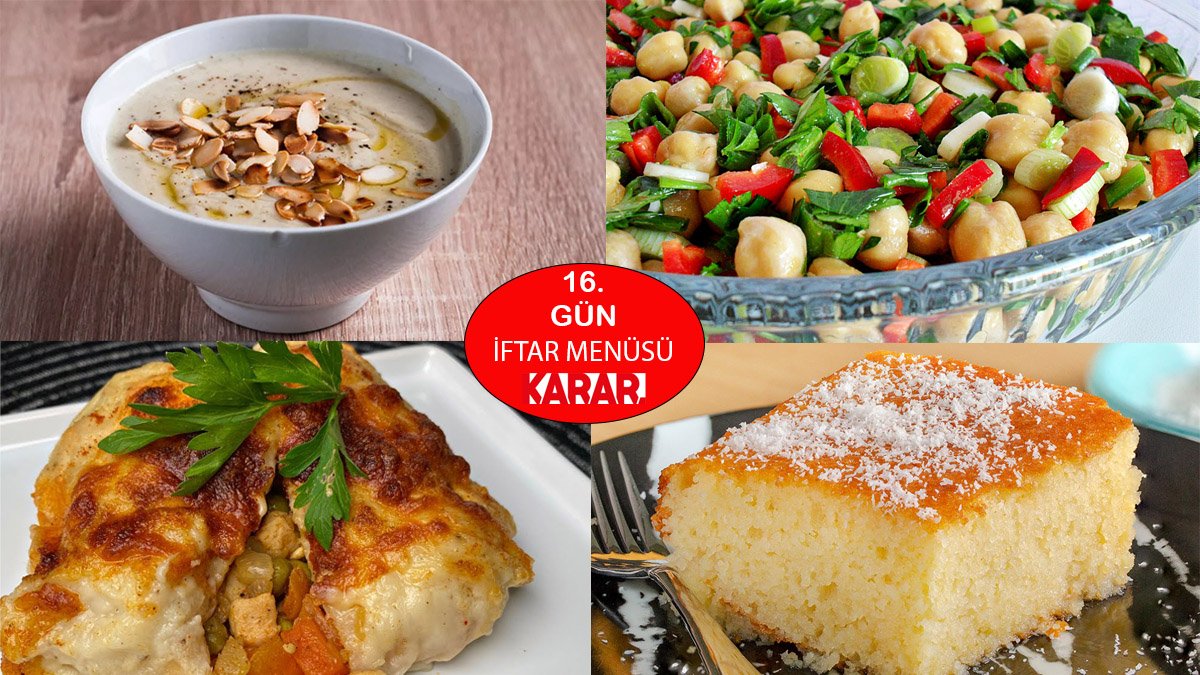 İftara Ne Pişirsem Diye Dertlenmeyin! İşte 16. Gün İçin İftar Menüsü