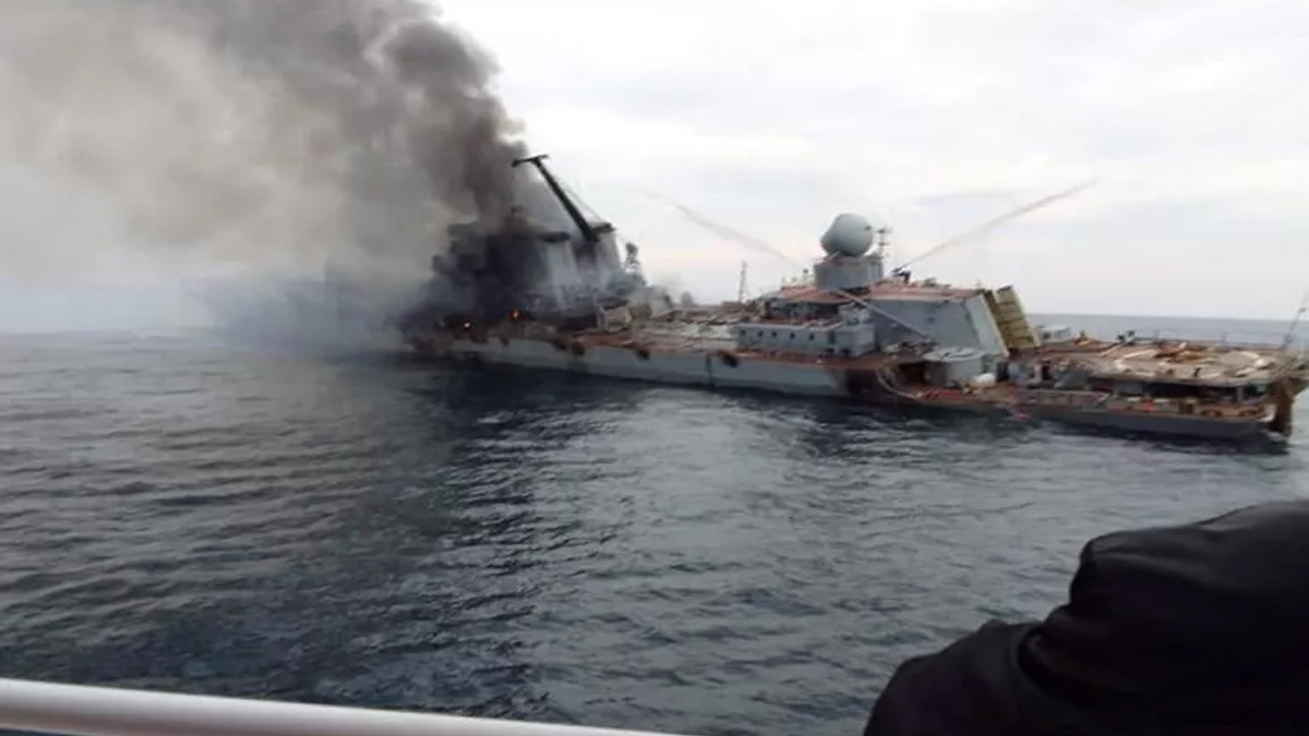 Rusya'nın amiral gemisi böyle battı