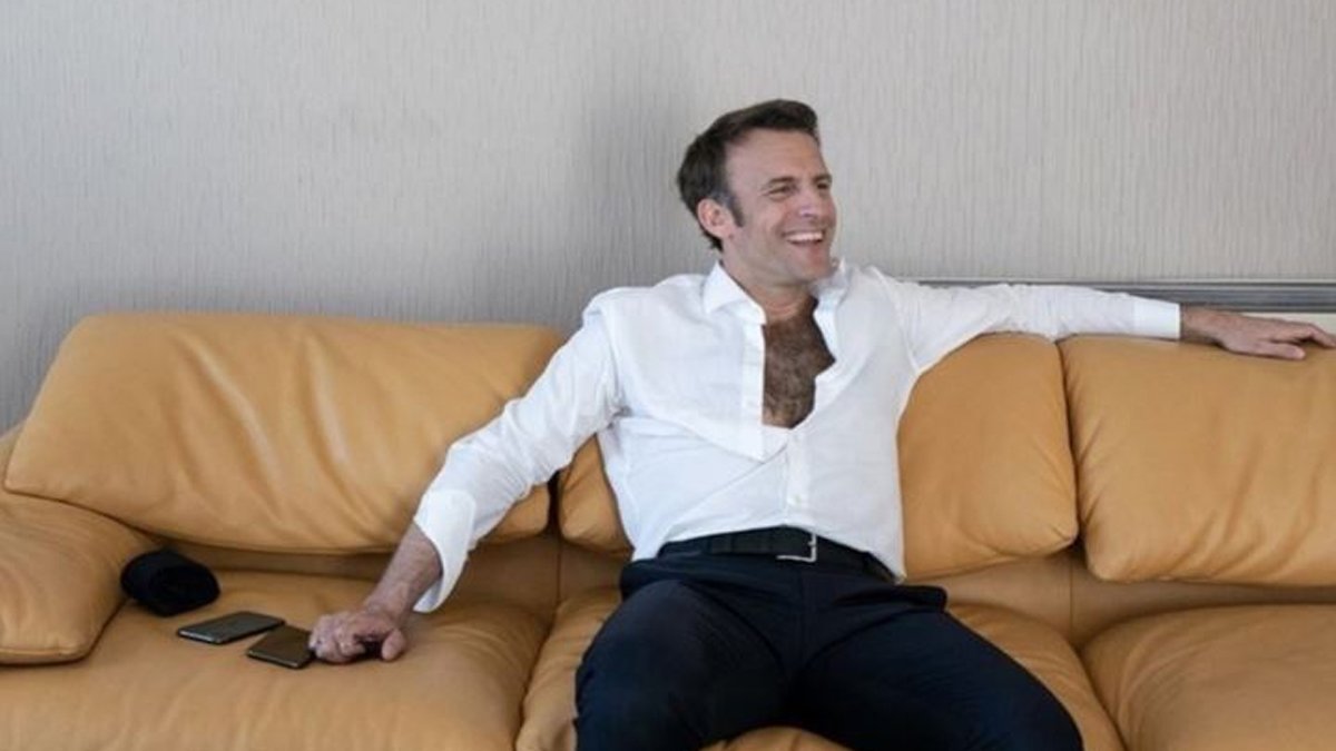 Fransa Cumhurbaşkanı Macron'un paylaşımı sosyal medyayı salladı