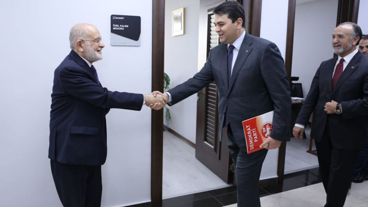 DP lideri Uysal, SP lideri Karamollaoğlu'nu ziyaret etti
