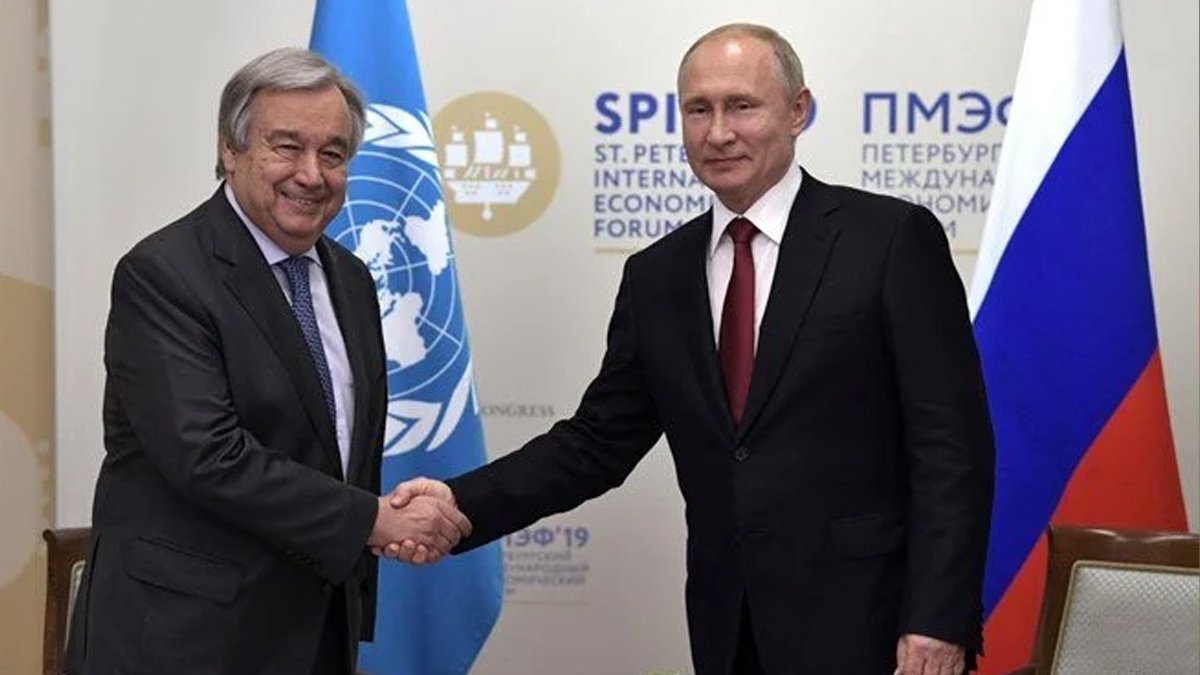 BM Genel Sekreteri Guterres, Rusya Devlet Başkanı Putin ile görüşecek