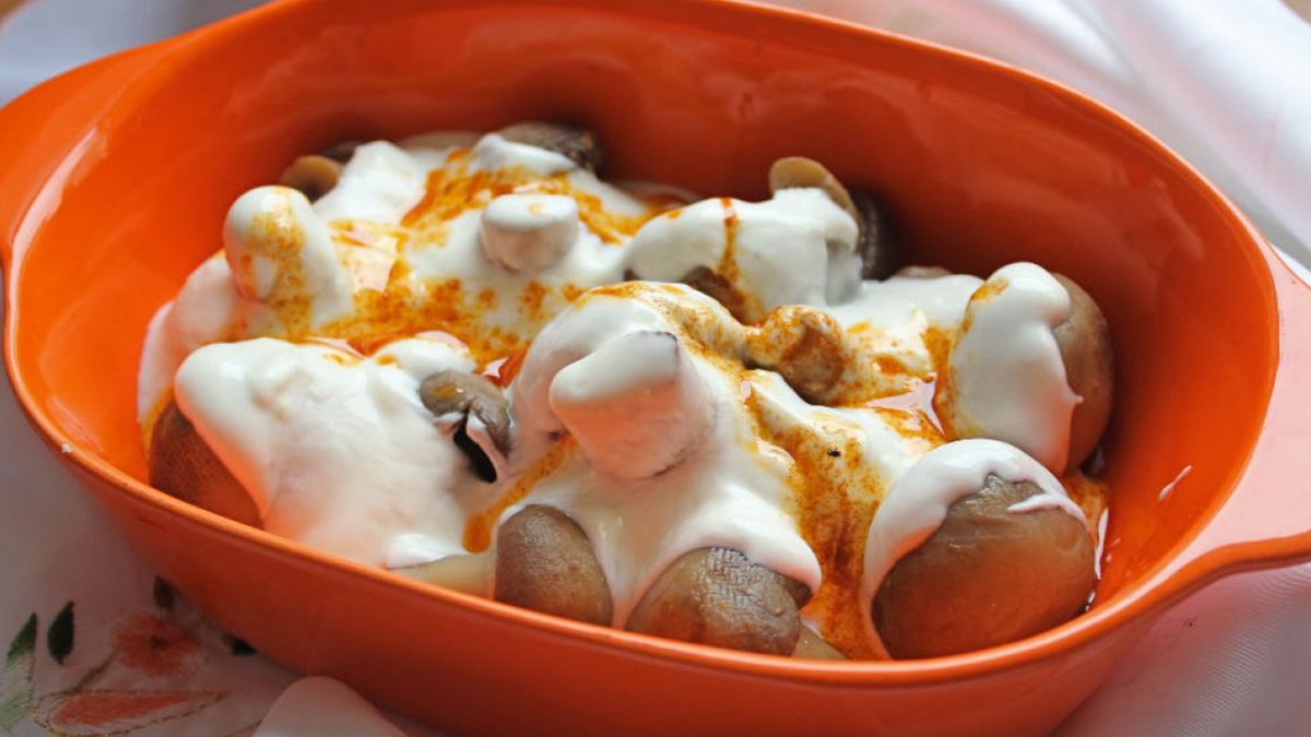 Bu Mantar Yemeği Kebap Tadında! İşte Öğrencilerin Hem Cebine Hem Midesine Ziyafet Çektirecek Yoğurtlu Mantar Tarifi