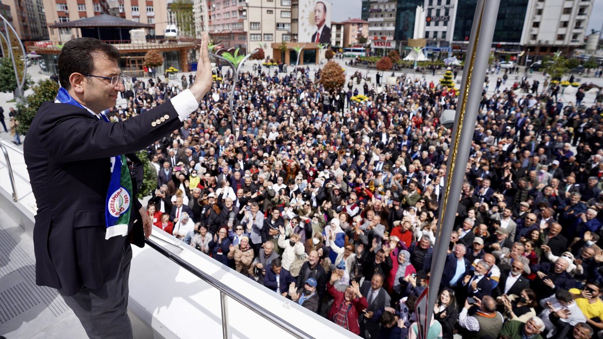 İmamoğlu'ndan Rize mitingi: Bir kişi değil millet kazanacak