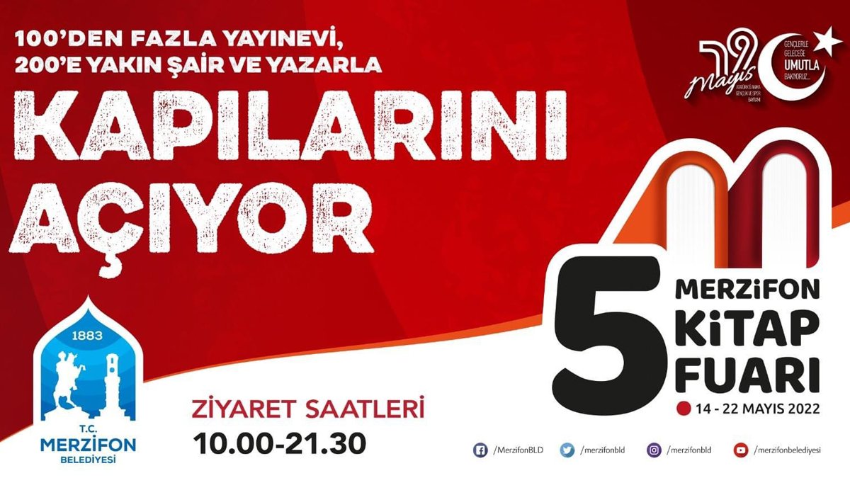 Merzifon 5. Kitap Fuarı 200 şair ve yazarla kapılarını açıyor