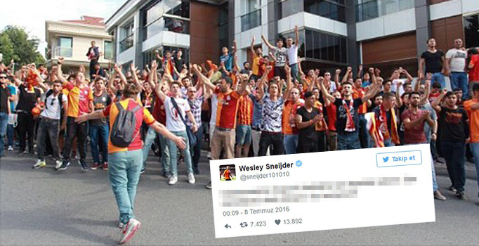 Wesley Sneijder taraftarın protestosu sonrası tweet attı