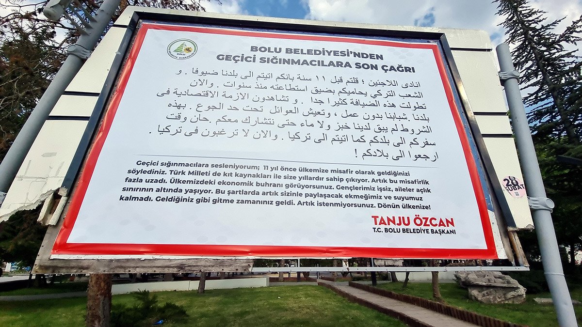 Tanju Özcan'dan sığınmacılara Arapça ilan: Artık istenmiyorsunuz, dönün ülkenize