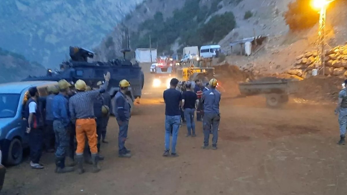 Hakkari'de çinko madeninde göçük