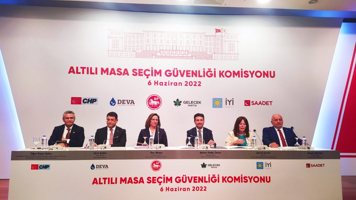 Altılı masa seçim güvenliği adımlarını açıkladı: 4 ana başlıkta sıralandı