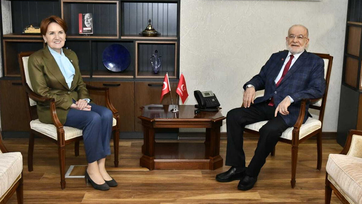 İYİ Parti lideri Akşener, Temel Karamollaoğlu'nu ziyaret etti