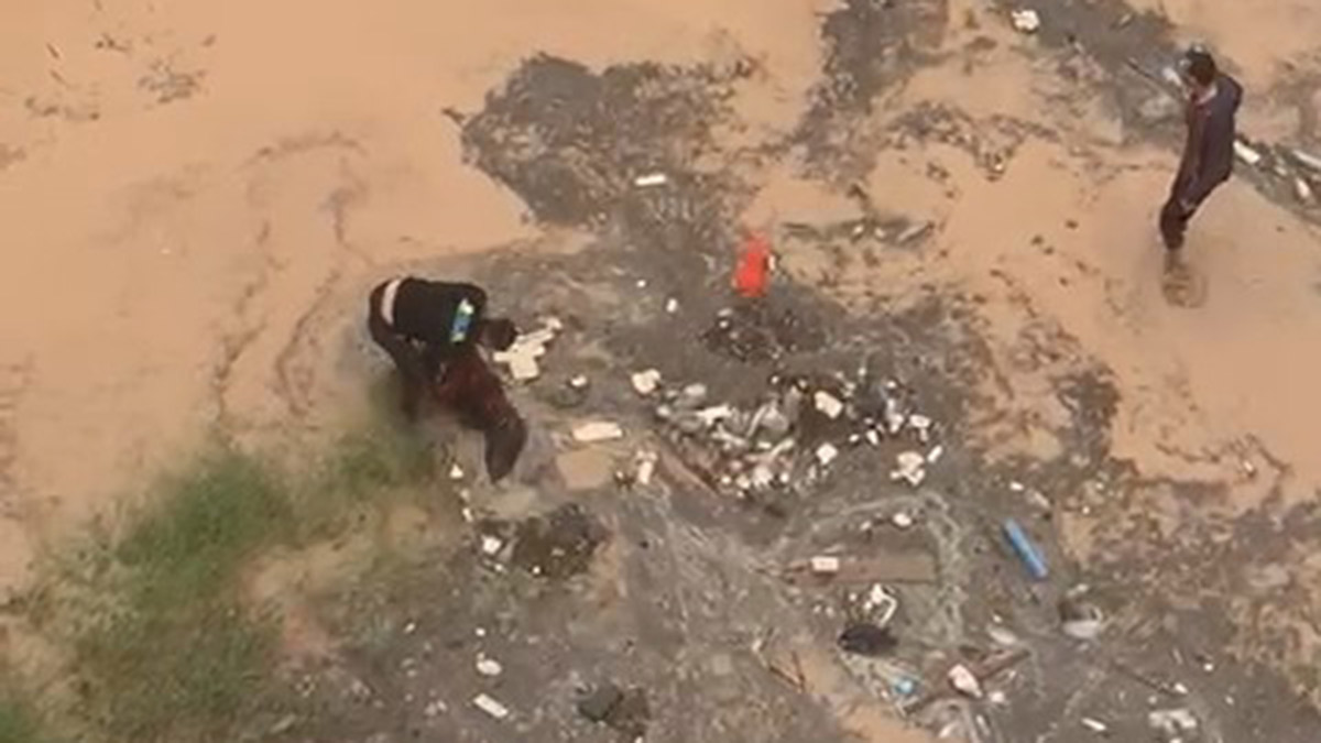 Gümüşhane'de bir genç kız, su dolu çukura düştü