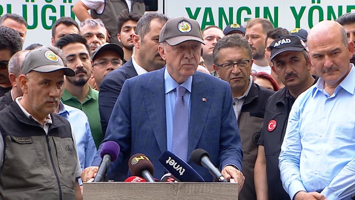 Cumhurbaşkanı Erdoğan: Yangını kontrol altına aldık