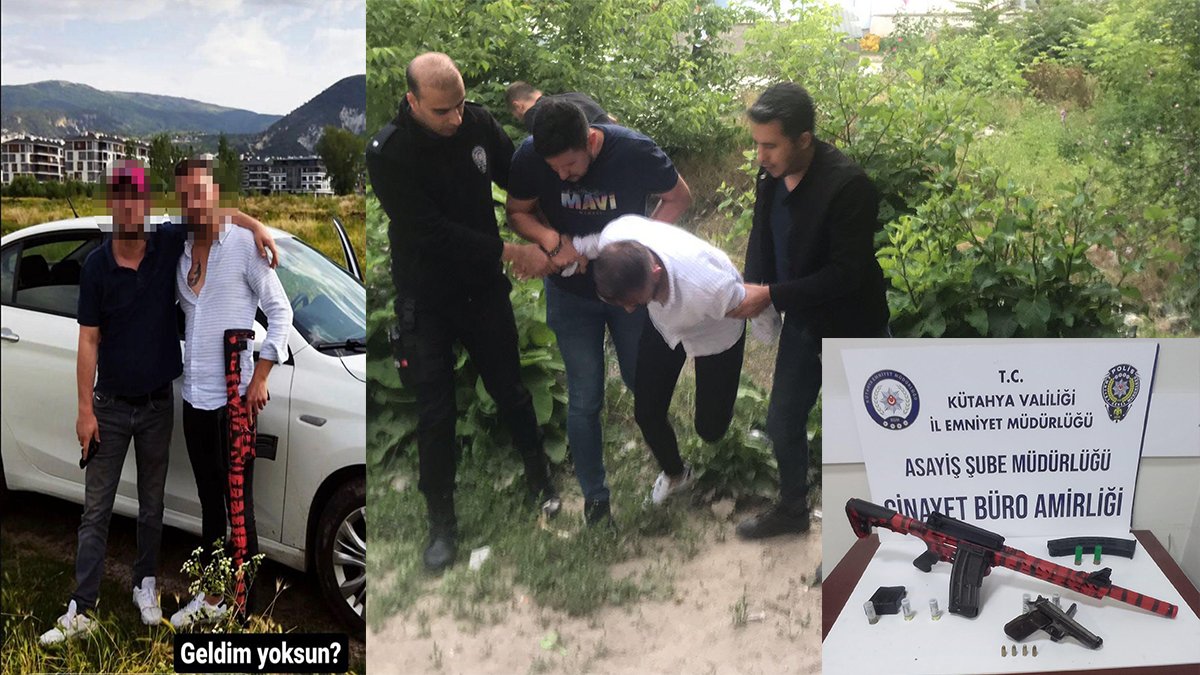 Sosyal medyadan silahla ‘geldim yoksun’ paylaşımı: 2 kişi gözaltına alındı