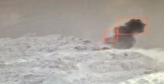 Saldırı hazırlığındaki 17 PKK'lının vurulma anı ortaya çıktı