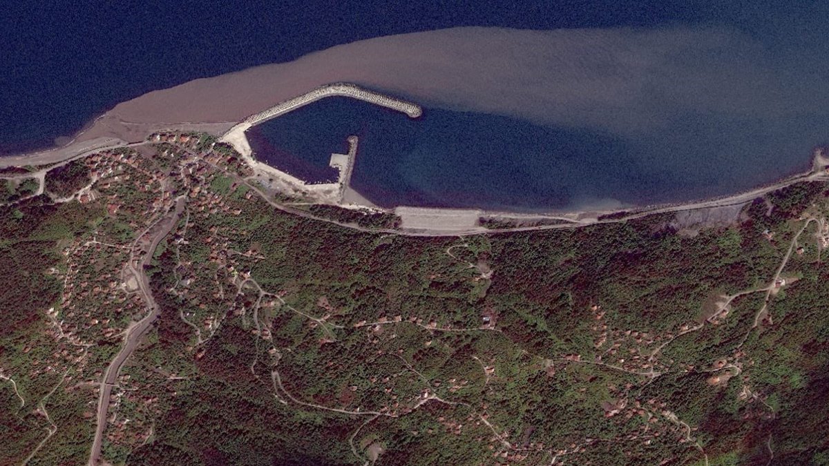 Kastamonu'da sel felaketi havadan görüntülendi