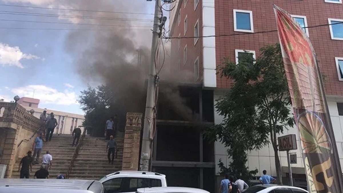 Mardin'de hastanede yangın paniği! Hastalar tahliye edildi