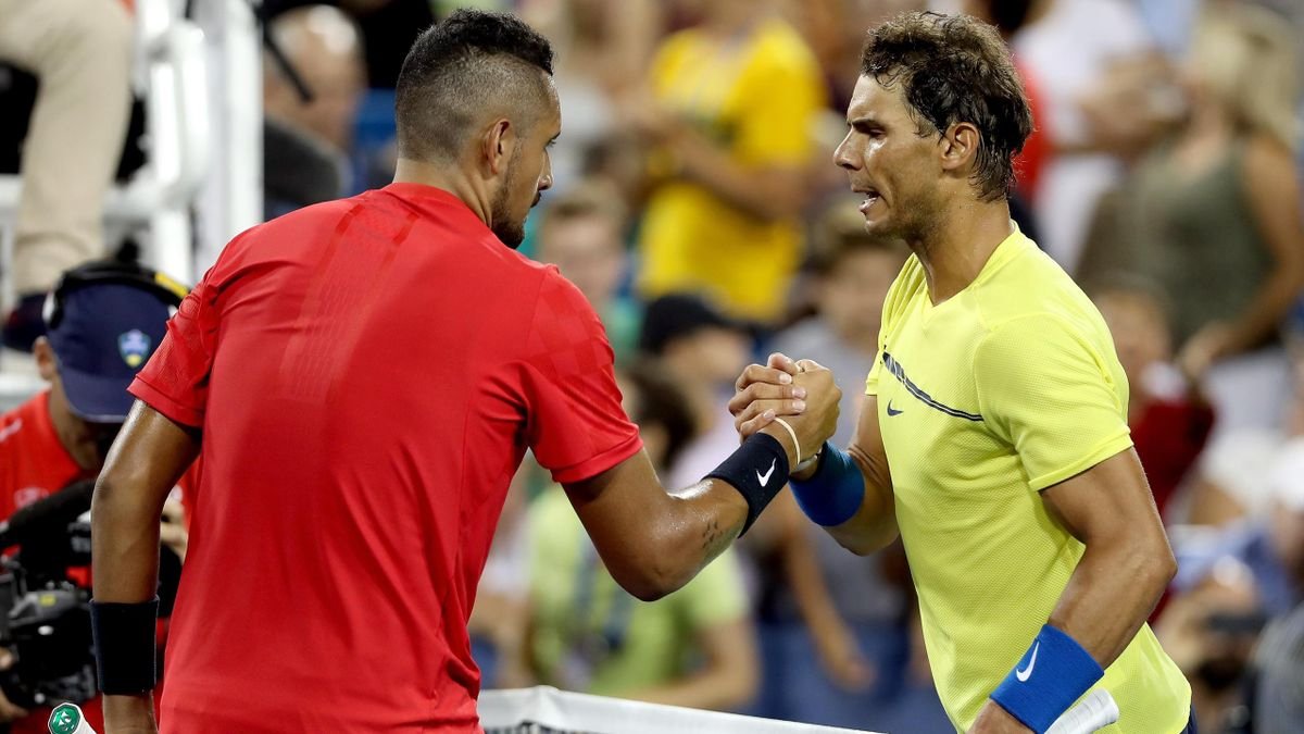Nadal ile Kyrgios, Wimbledon'da yarı finale kaldı