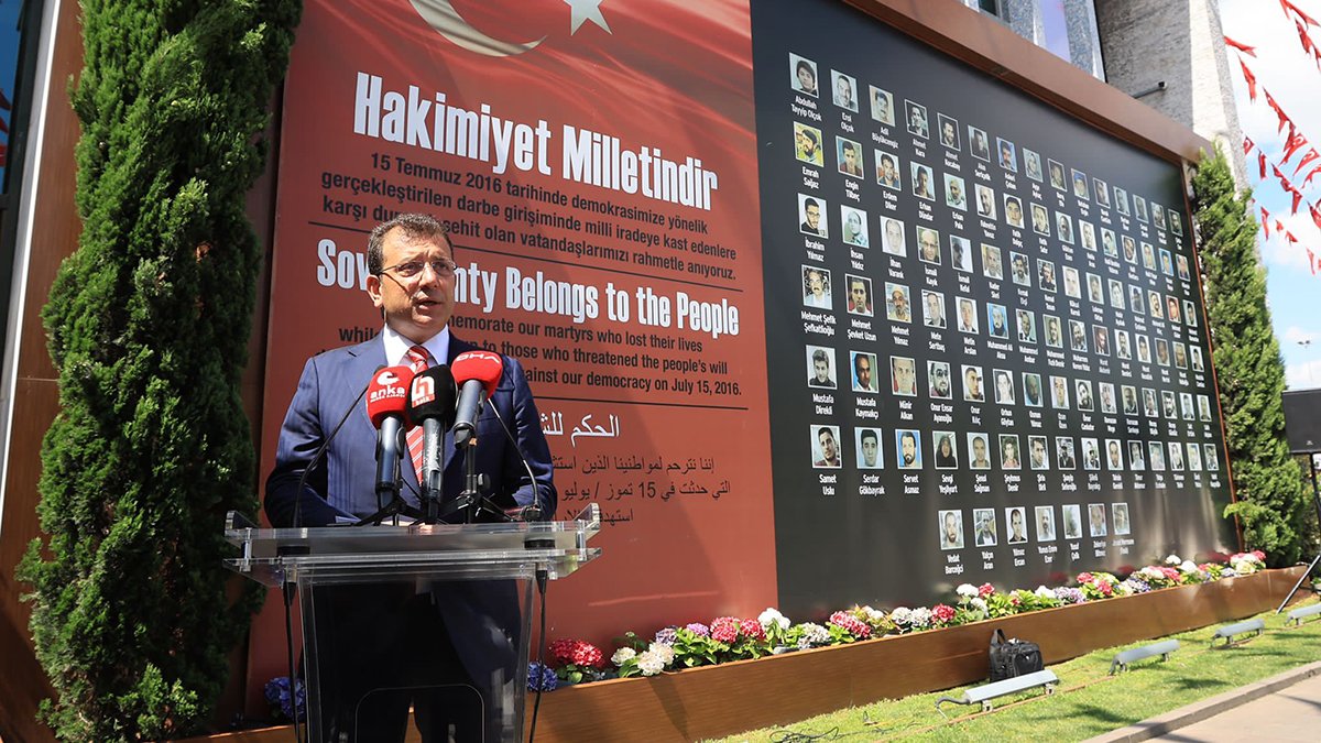İmamoğlu'ndan 15 Temmuz mesajı: Bu tehdit henüz ülkemizin üzerinden kalkmadı