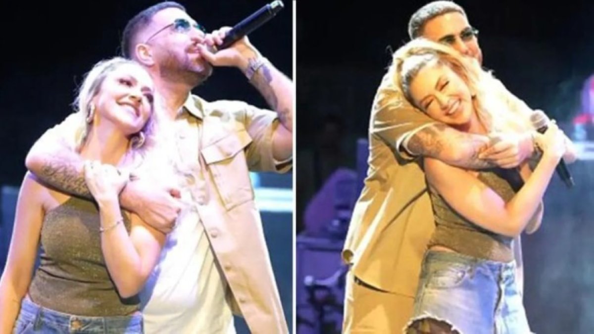 Hadise Murda konserinde sahneye çıktı: İkilinin dansı geceye damga vurdu