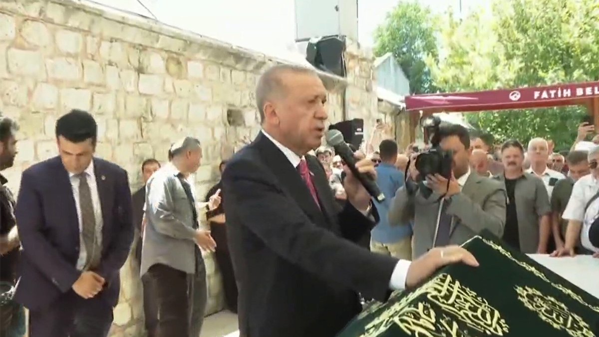 Cumhurbaşkanı Erdoğan Hacı Nimet Kaya'nın cenazesine katıldı