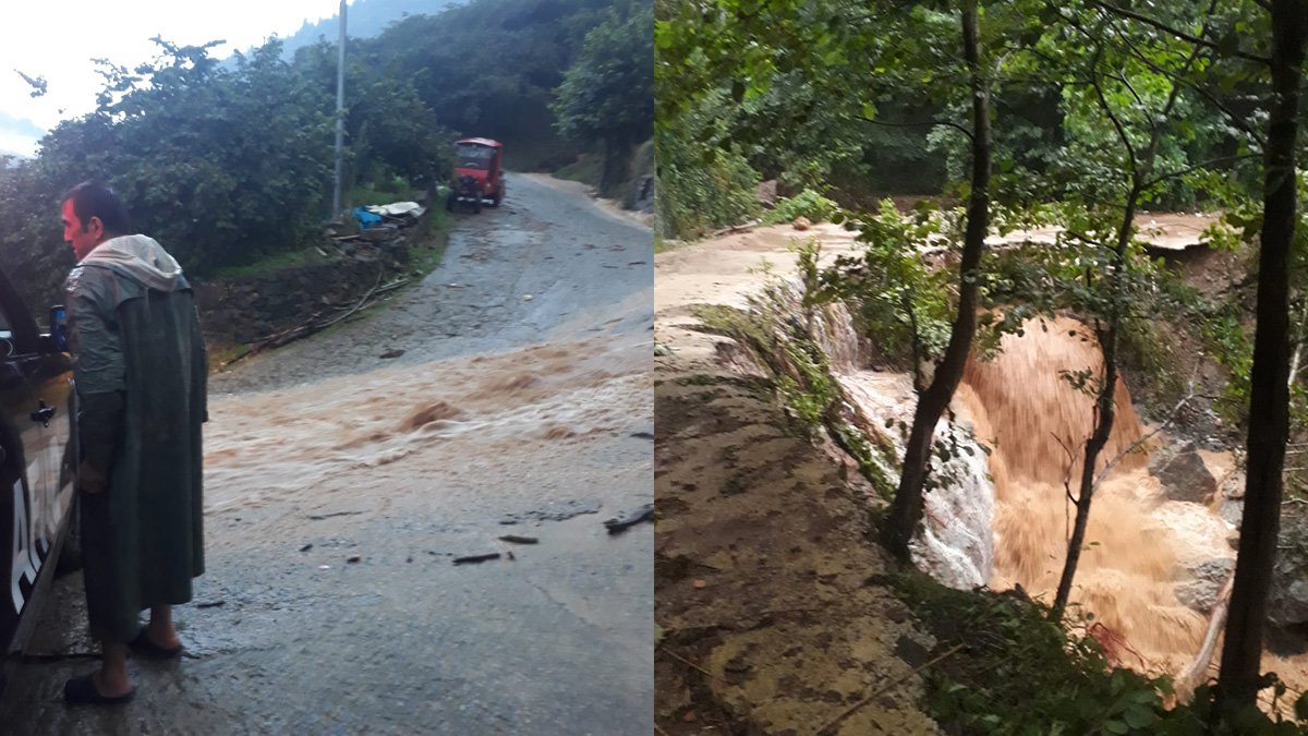 Giresun'da sağanak heyelan ve su taşkınlarına yol açtı