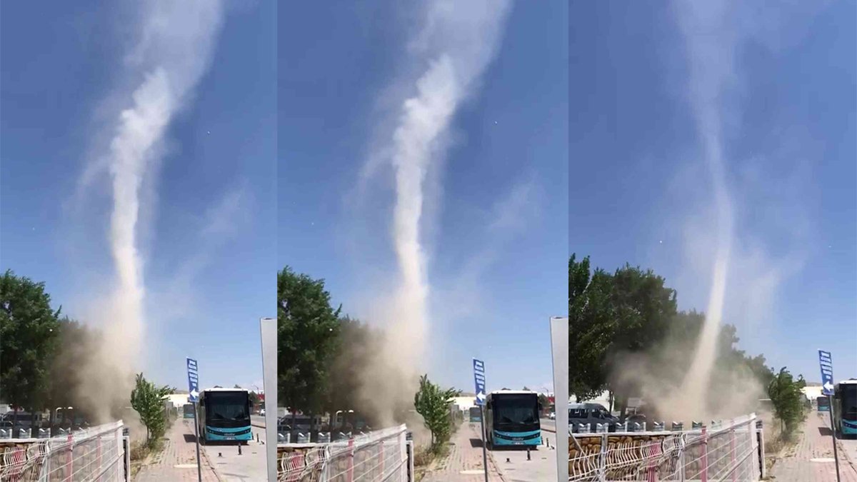 Sivas'ta korkutan hortum