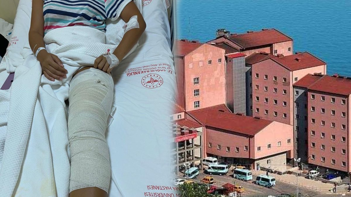 Rize'de denizde yüzerken yorgun mermi isabet etti