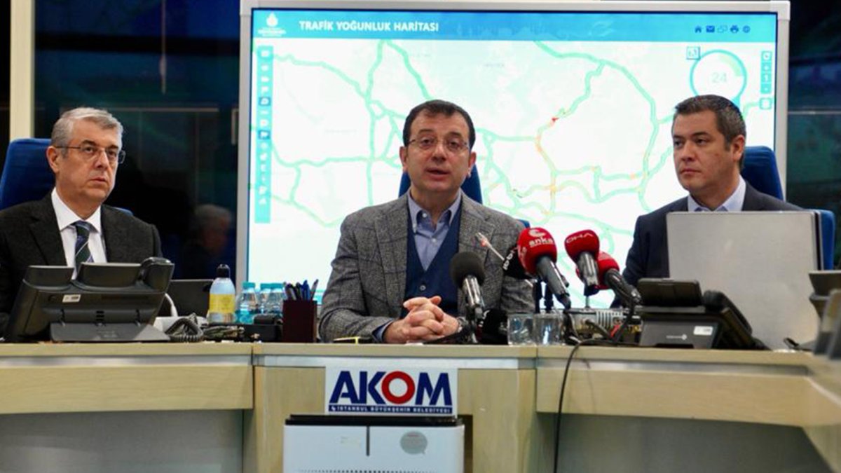 İmamoğlu'ndan 'kuvvetli yağış' açıklaması