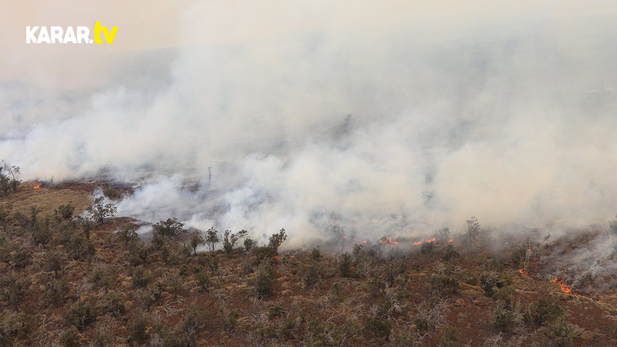 Hawaii Adası'nda çıkan yangın hala kontrol altına alınamadı! Çalılık alanda çıkan yangın binlerce hektar alanı küle çevirdi