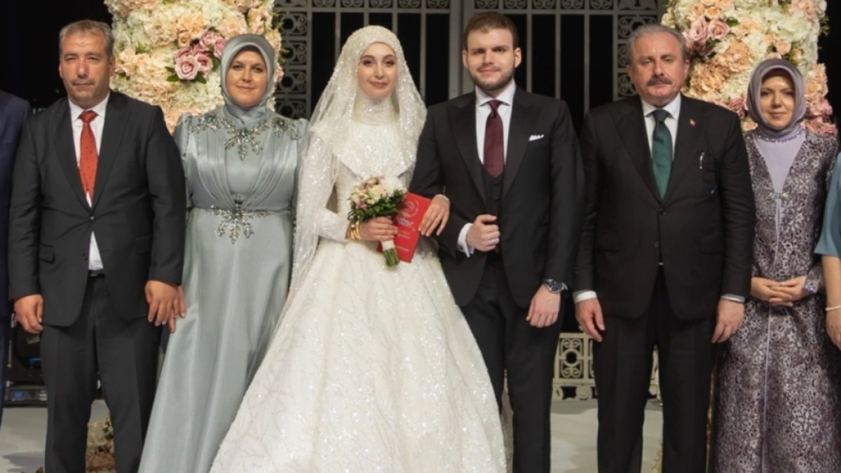 TBMM Başkanı Mustafa Şentop'un oğlu evlendi