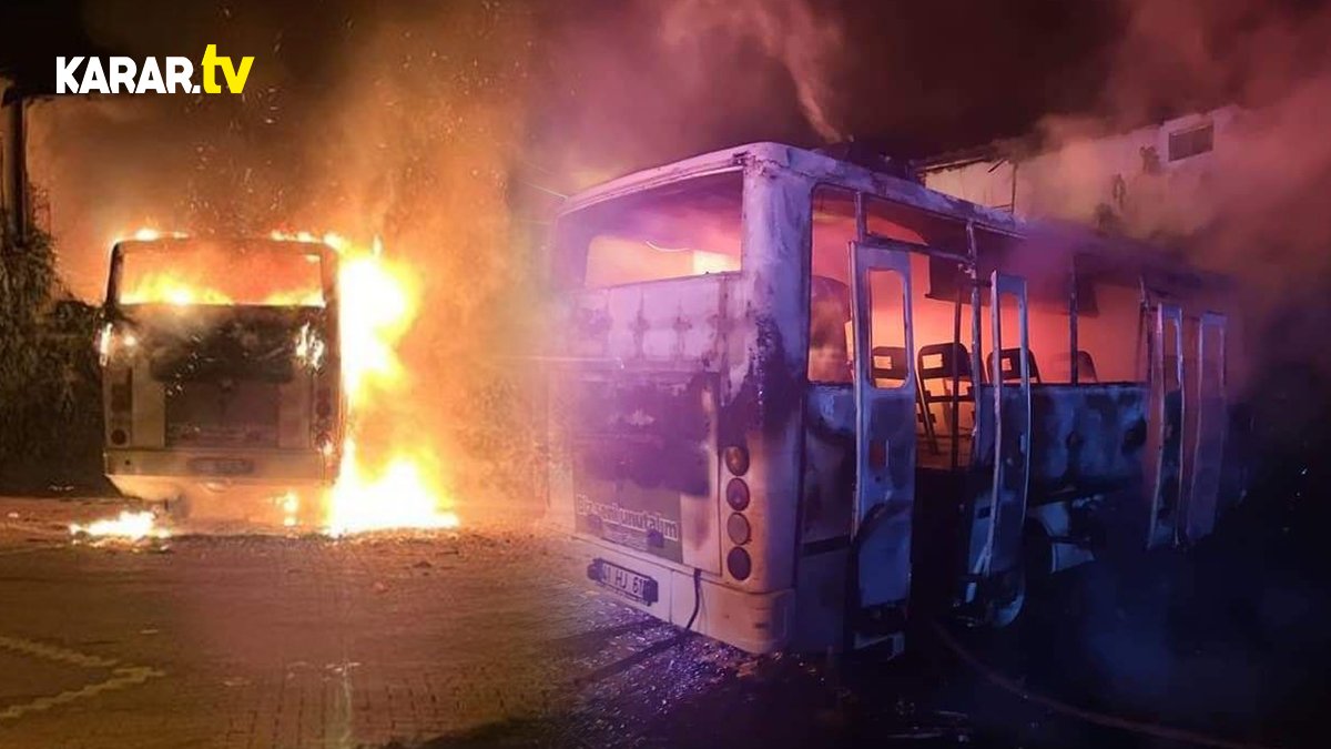 Kocaeli'de Saudiyespor'a ait takım otobüsünde yangın çıktı