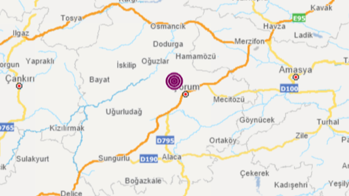 Çorum'da korkutan deprem | Son depremler