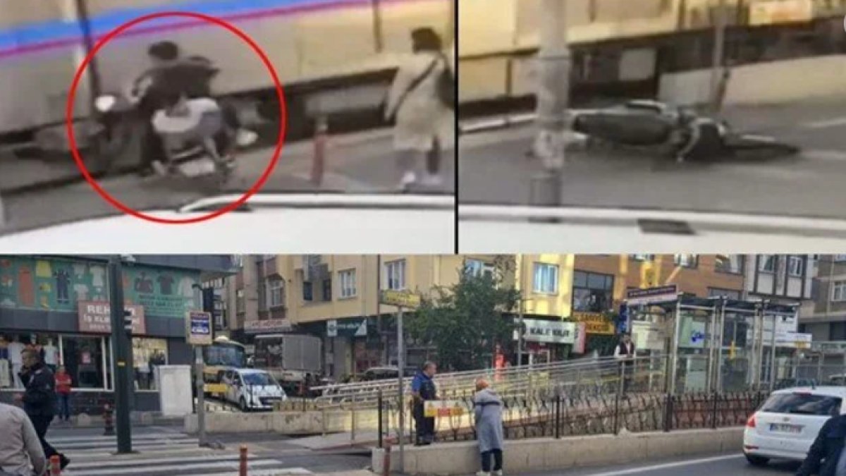 Sultangazi'de feci kaza: Tramvayın altında metrelerce sürüklendi