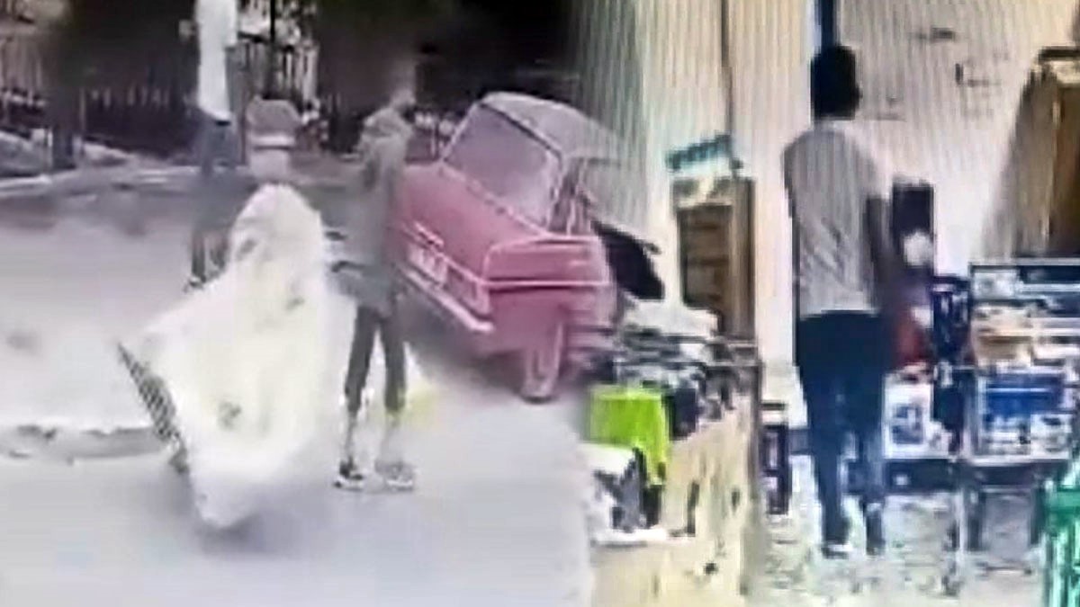 Kağıt toplama aracıyla 5 televizyon, 2 çift ayakkabı, 2 adet kompresör makinesi çaldı