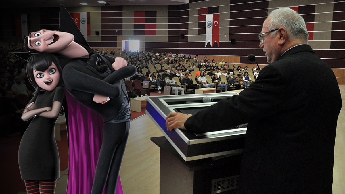 Rektörden öğrencilere 'vampir' uyarısı: Gece çok vampirler var, en az iki kişi yürüyün, birisi başkan olsun