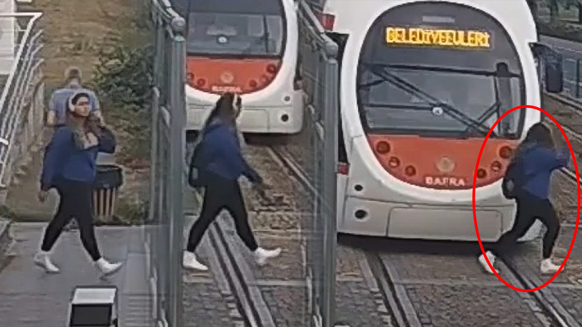 Müzik dinlerken tramvayın altında kalıyordu: Vatmanın dikkati faciayı önledi