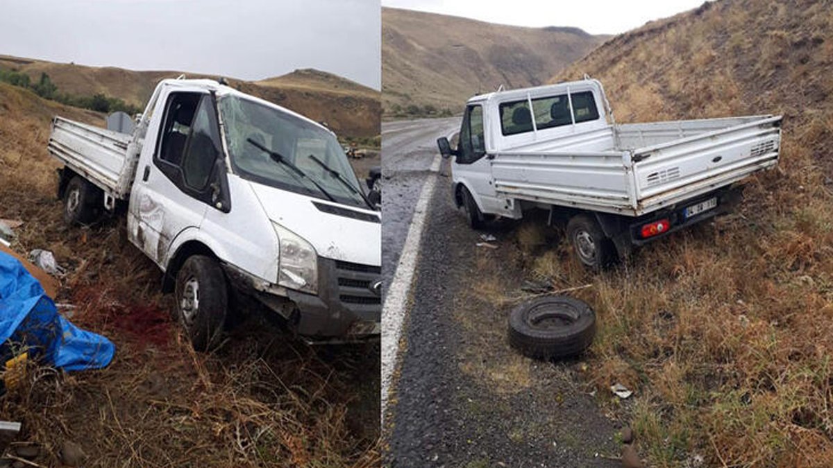 Ağrı'da feci kamyonet kazası: 1 ölü, 2 yaralı