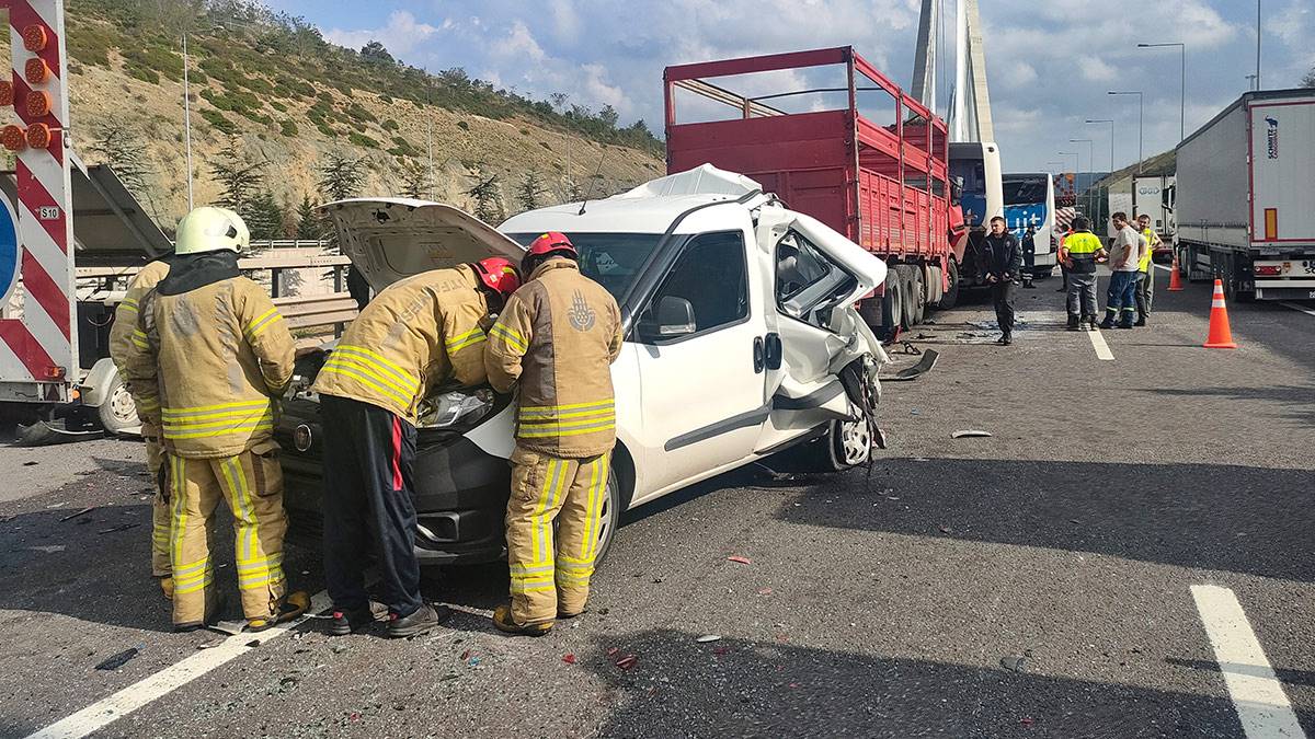 İstanbul Yavuz Sultan Selim Köprüsü'nde zincirleme kaza: 5 kişi yaralandı