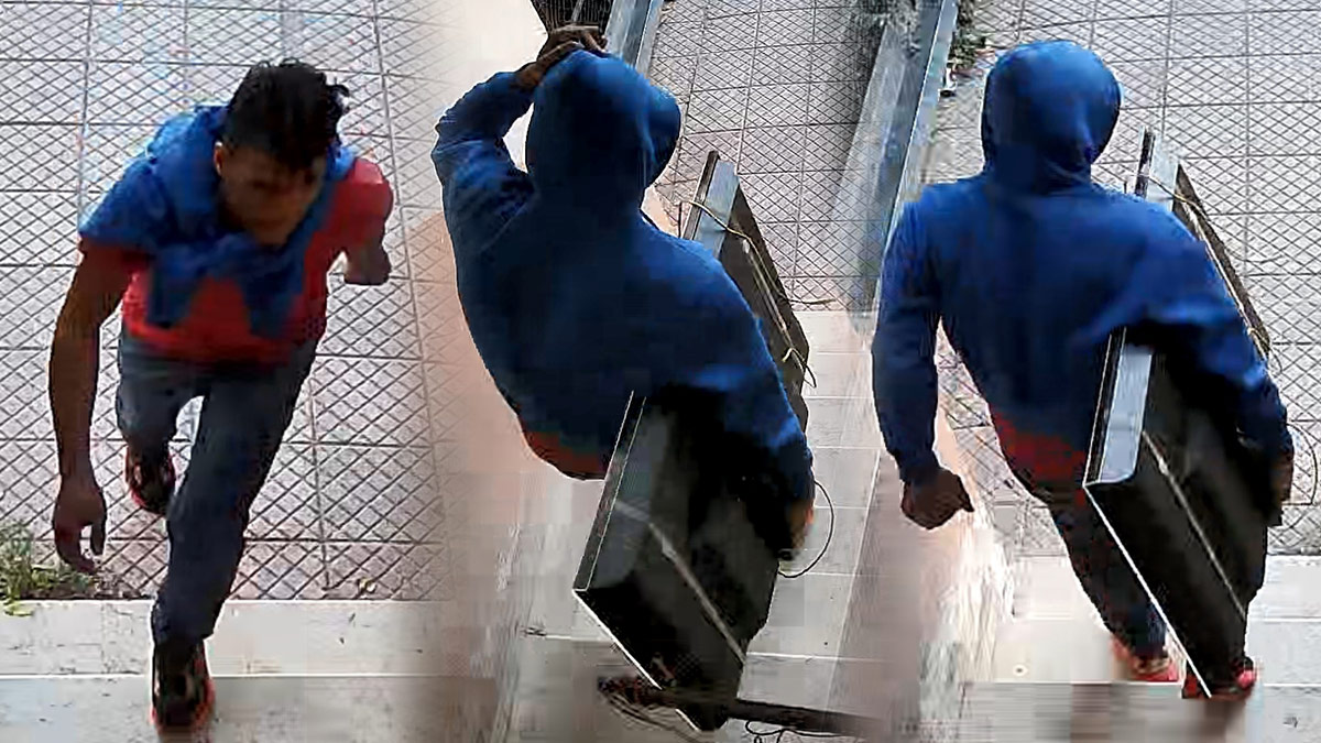 Güpegündüz elini kolunu sallayarak hırsızlık yaptı