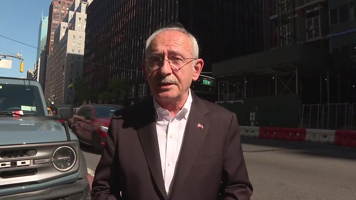 Kılıçdaroğlu New York'tan seslendi: TÜRKEN Vakfı'nın önünden anayasa mesajı