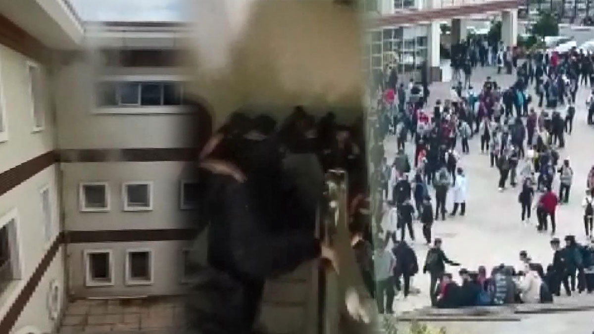 Okulda yangın paniği: Öğrenciler tahliye edildi