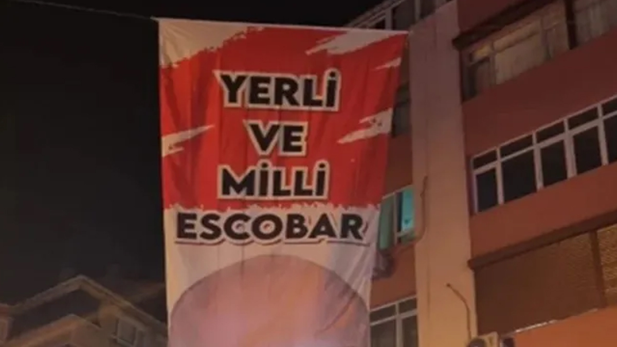 Malatya'da 'Yerli ve milli Escobar' pankartına dava açıldı