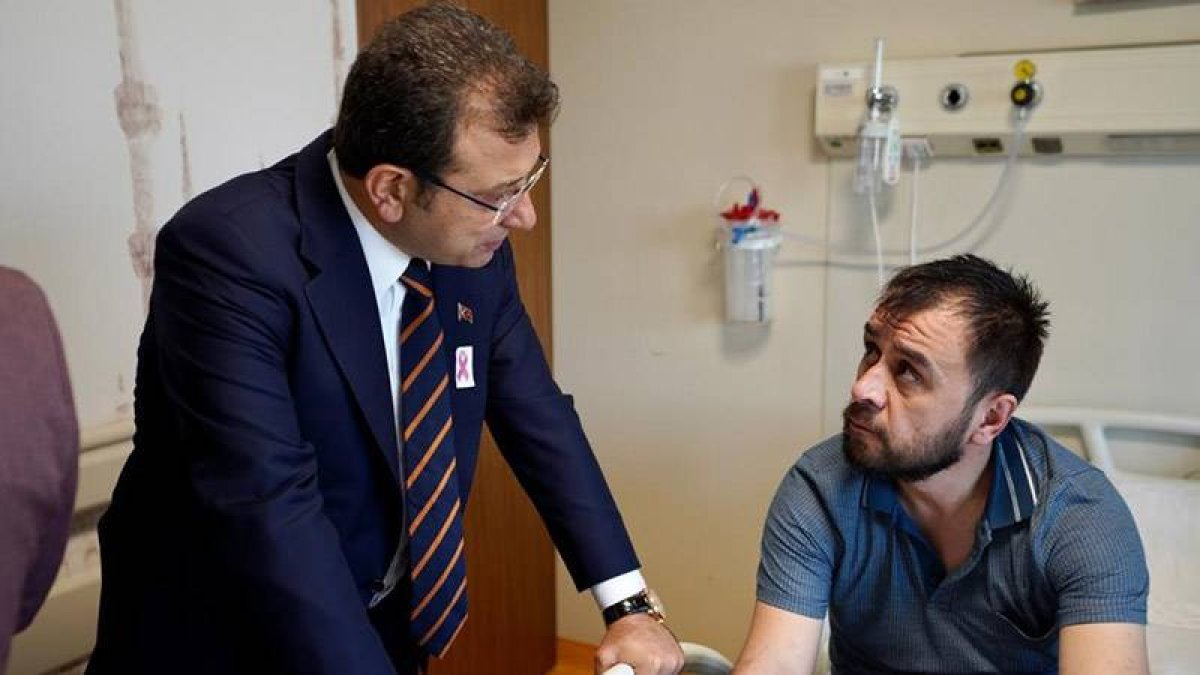 İmamoğlu, Binali Yıldırım'ı ve yaralı madencileri ziyaret etti