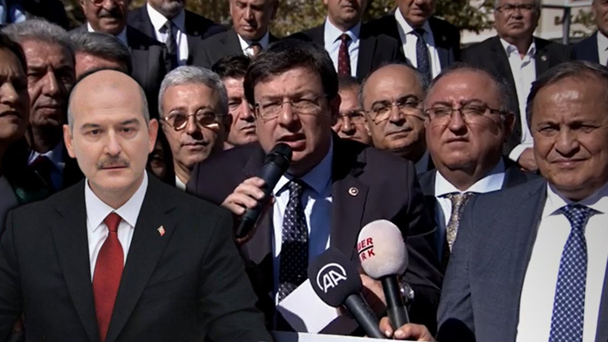 CHP'li vekiller İçişleri'nin önünde: Süleyman Soylu'ya sert sözler
