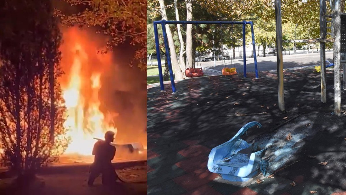 Mardin'den sonra Eskişehir: Çocuk parkını yaktılar