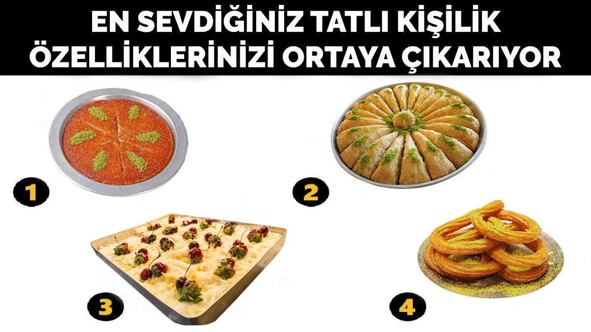 En sevdiğiniz tatlı kişilik özelliklerinizi açığa çıkarıyor! En sevdiğiniz tatlıyı seçin ve kişiliğinizi öğrenin!